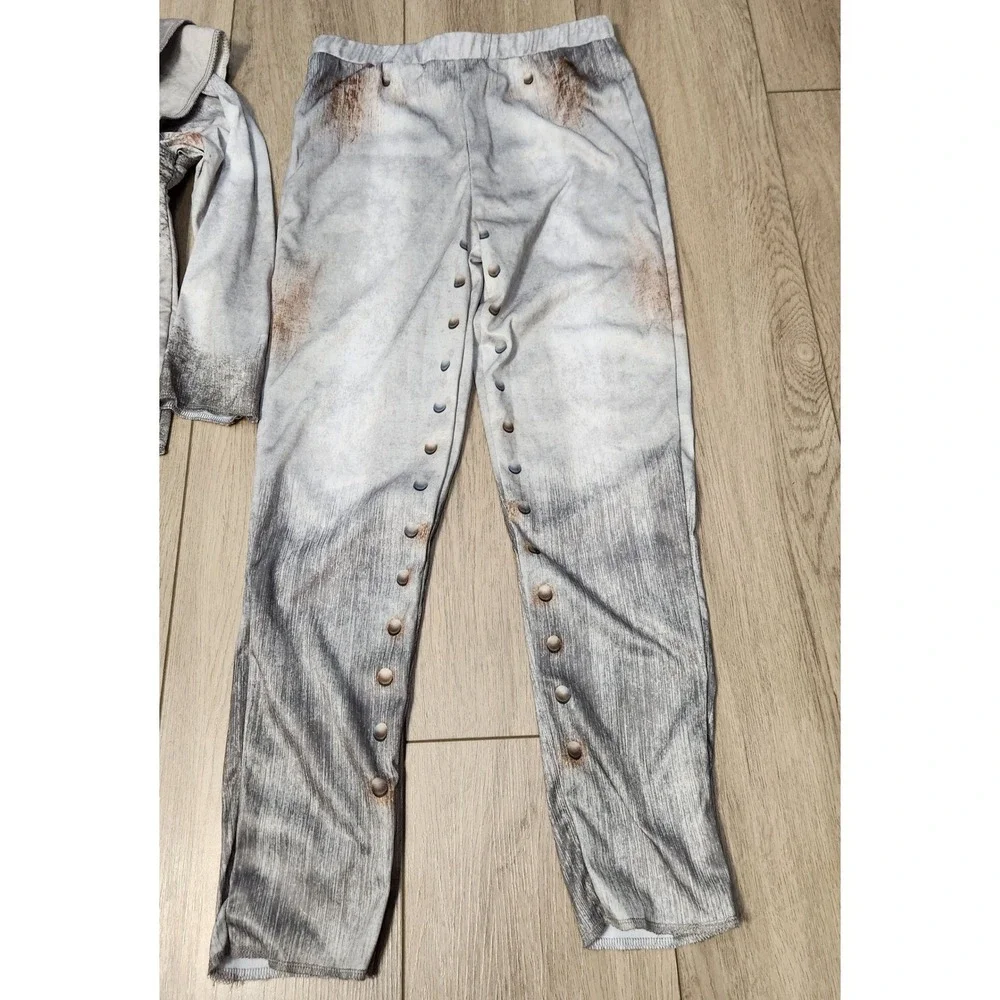 Youth Tin Man Inspired Costume Halloween Size M Wizard of Oz 2pc boys girls